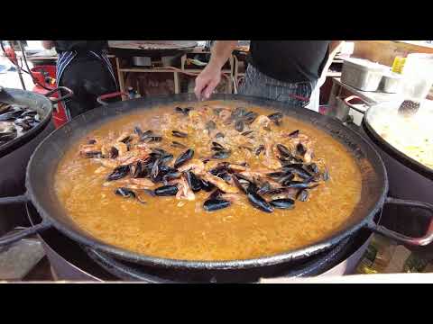 London Street Food  Portobello Market 4K - JAMON JAMON PAELLA