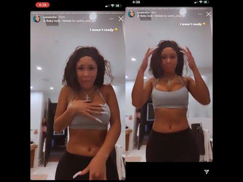 SAWEETIE N*P SLIP AFTER SWEATY WORKOUT