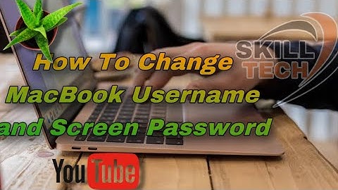 How To Change a Mac Username - and Change Screen Password - macOS Users & Password
