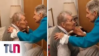 El emotivo reencuentro de una pareja de abuelos que se viralizó: \\