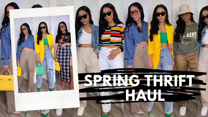 HUGE Spring TryOn Thrift Haul 2022| Styling My Fav...