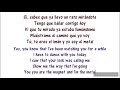 Despacito Lyrics spanish/english