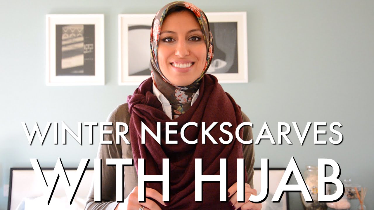 How To Wear Winter Neck Scarves with Hijab: 5 Scarves, 10 Looks