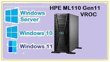 How to install MS Windows on ML110 Gen11 - 1x HDD with VROC