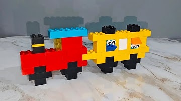 How To Build a LEGO Train 🚂| Satisfying Diy |LEGO Bricks ASMR | Building Blocks#asmr #legoasmr #diy