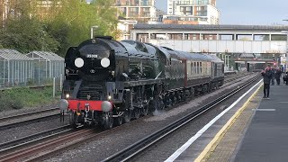 The Clan Line comeback | 35028 performs light test runs around London  19.04.24