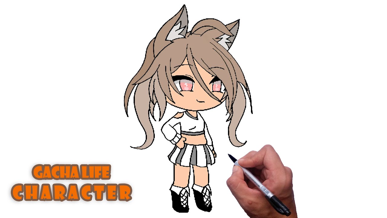 Drawing Gacha Life Character Youtube