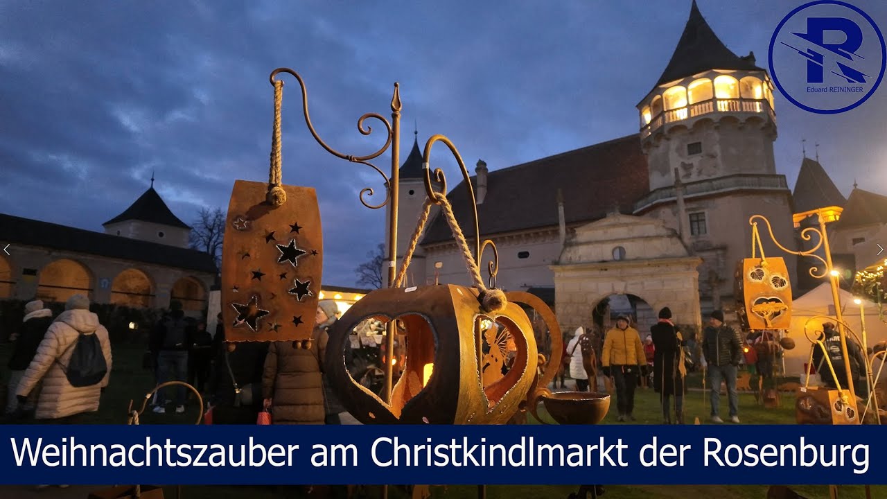 Weihnachtszauber am Christkindlmarkt der Rosenburg
