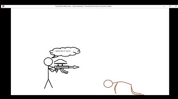 How to make a PowerPoint Slide Show   stick animation Part 1