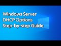 How to set dhcp options on windows server dhcp scopes