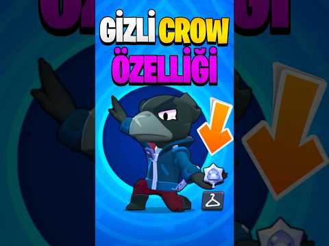 CROW BİLMEDİĞİNİZ YENİ GİZLİ ÖZELLİĞİ - Brawl Stars #shorts #brawlstars