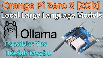 Large Language Models on the Orange Pi Zero 3 with 2Gb RAM