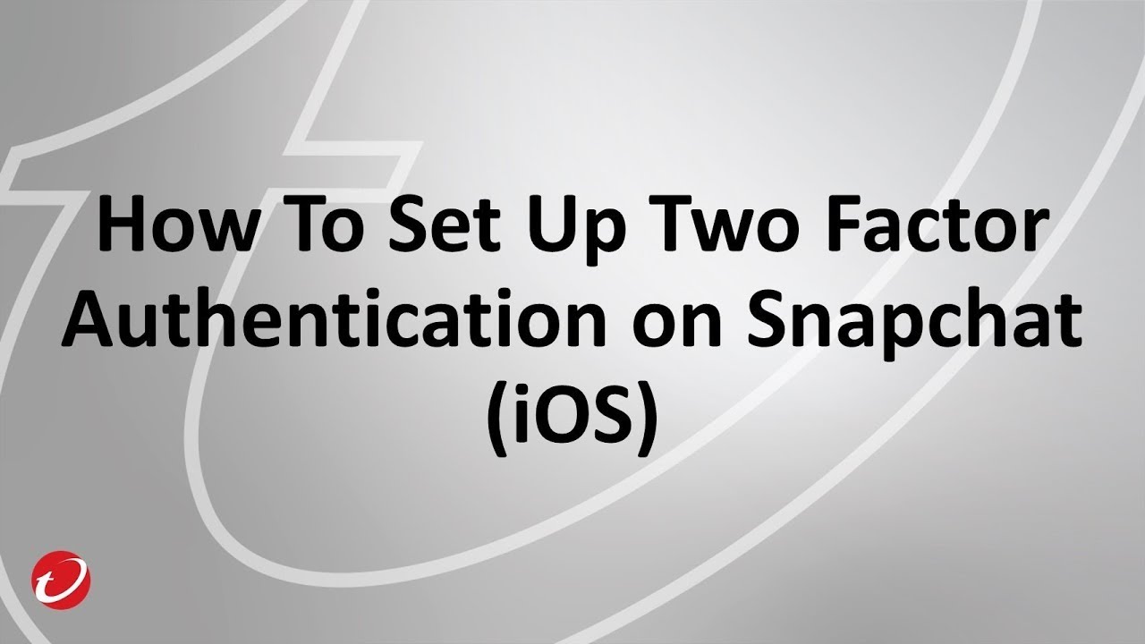 How To Set Up Two Factor Authentication on Snapchat (iOS) - YouTube
