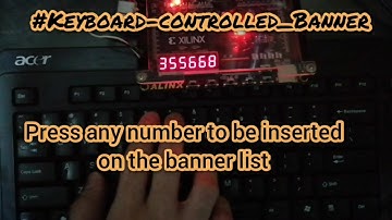 Keyboard-Controlled Rotating LED Banner [FPGA]