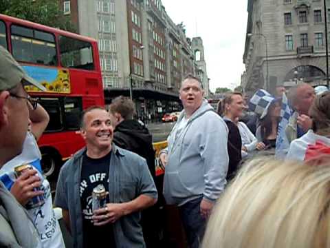 A video of Millwall Fans outside The Globe Pub, London in May 2010 before their game against Swindon FC at Wembley Video- 29th May 2010