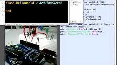 RAD Demo #1: Ruby Arduino Development Hello World