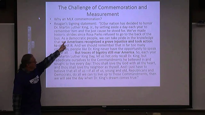 Martin Luther King Jr. Week - Dr. Ed Crowther - Ja...