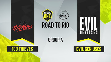 CS:GO - 100 Thieves vs. Evil Geniuses [Nuke] Map 3 - ESL One: Road to Rio - Group A - NA