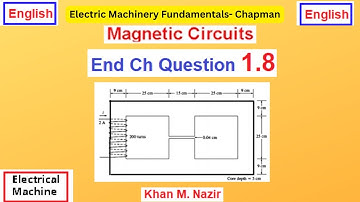 (E)EM(C) Q 1.8  || Core with Three Legs || Magnetic Circuits || Fringing Effect