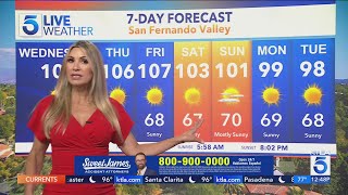 Dangerous heat expected through Monday across Southern California