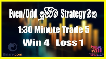 Even/Odd Strategy Binary.com - Simple Strategy Volatility Index 100