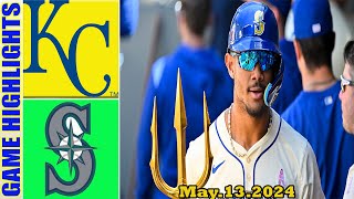 Seattle Mariners vs .Kansas City Royals  GAME HIGHLIGHTS (05\/13\/24)| MLB   Season 2024