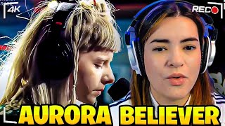 AURORA - Impressive Cover of BELIEVER (Imagine Dragons cover) | REACTION