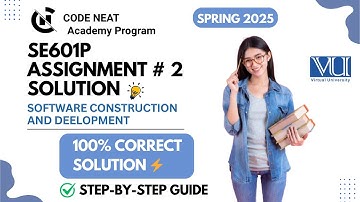 SE601p Assignment #2 Solution — Software Construction & Development Spring 2025 | VU | codeneat.com