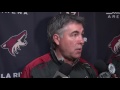 Head Coach Dave Tippett - Sharks vs Coyotes