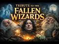 Wands Up! Heartbreaking Tribute To Fallen Wiz #harrypotter #thenandnow #tribute #rip #nostalgia