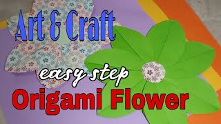 How To Make Art And Craft Origami Flower Paper 17