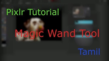 Pixlr Editor Tutorial - The Magic Wand Tool | Tamil