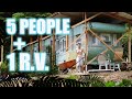 Family of FIVE goes OFF GRID in ABANDONED RV!