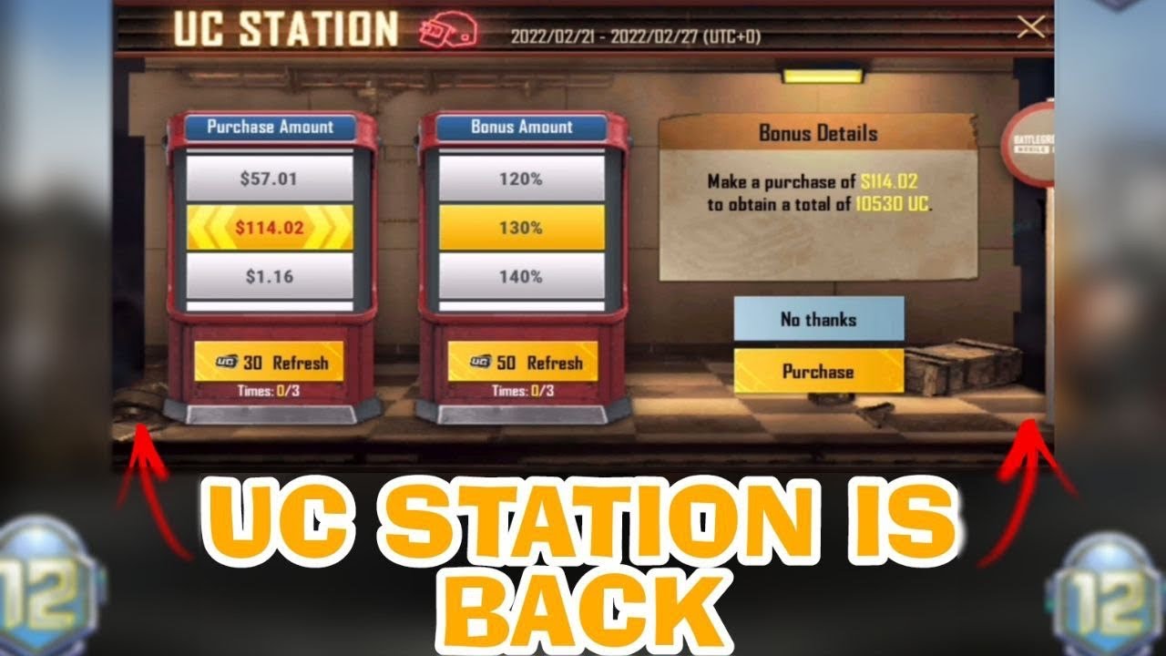 UC STATION RELEASE DATE - GET EXTRA UC / FREE ROYAL PASS