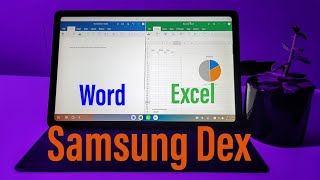 Samsung Tab S6 Lite Dex Mode PRODUCTIVITY (Word, Excel, Multi-Tasking, and Keyboard Shortcuts) screenshot 5