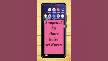 Snapchat par timer kaise set karein How to timer⏱️ set in Snapchat #youtubeapp #snapchattips !