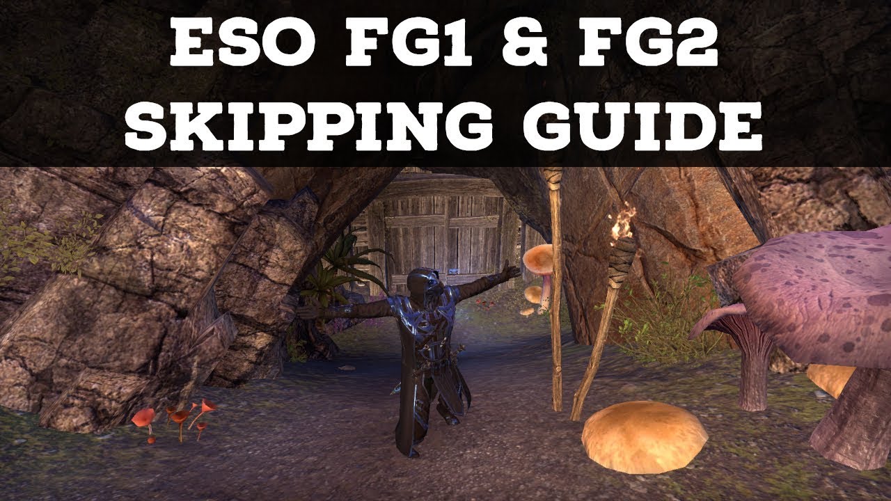 ESO dungeon skipping / speed guide guide Fungal Grotto I