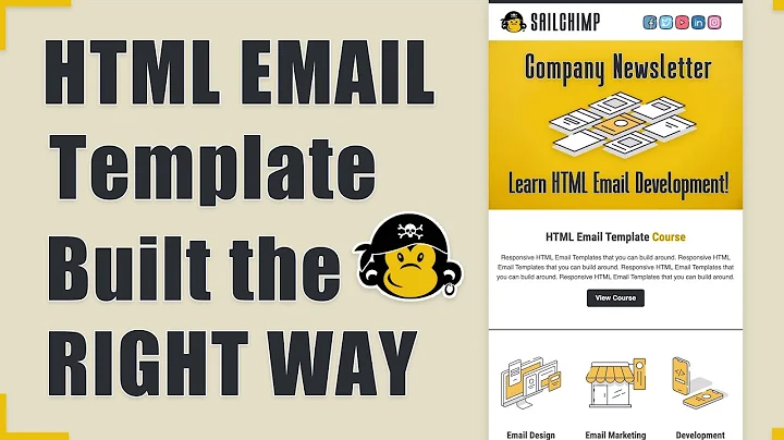 HTML Email Template Built the RIGHT WAY - 2022!