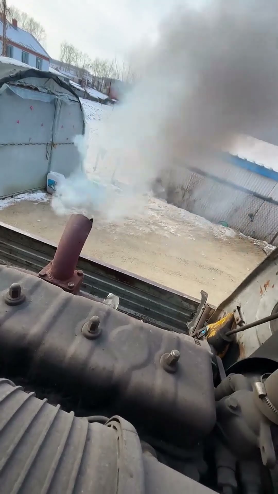 Diesel machine warm up start process