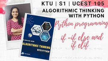 Conditional statements - if elif else in Python UCEST105 Algorithmic Thinking with Python