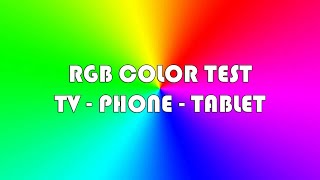 RGB Color Test  -  Pixel Refresh Full HD | Ghost Screen and Color Repair  Tv, Phone, Tablet