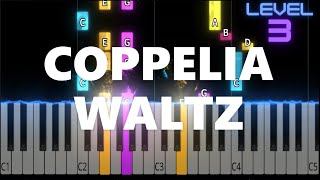 Coppelia Waltz - Delibes - INTERMEDIATE Piano Tutorial