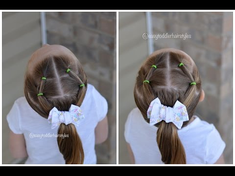 Simple Hairstyle: Stairstep Ponies