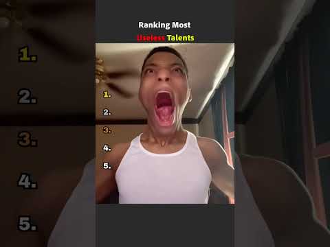 Ranking the Most Useless Talents #ranking #youtubeshorts #funnymoments #talents