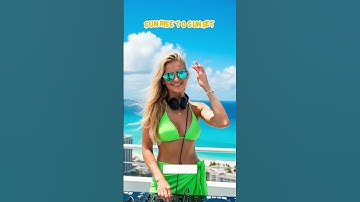 Ocean Pulse  Sunset Grooves with Her Touch 🎧🌊 #DJGirl #SummerVibes  #TropicalBeats #deephouse