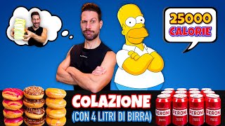 Sono Sopravvissuto alla spaventosa DIETA di HOMER SIMPSON - (25000 Calorie) image