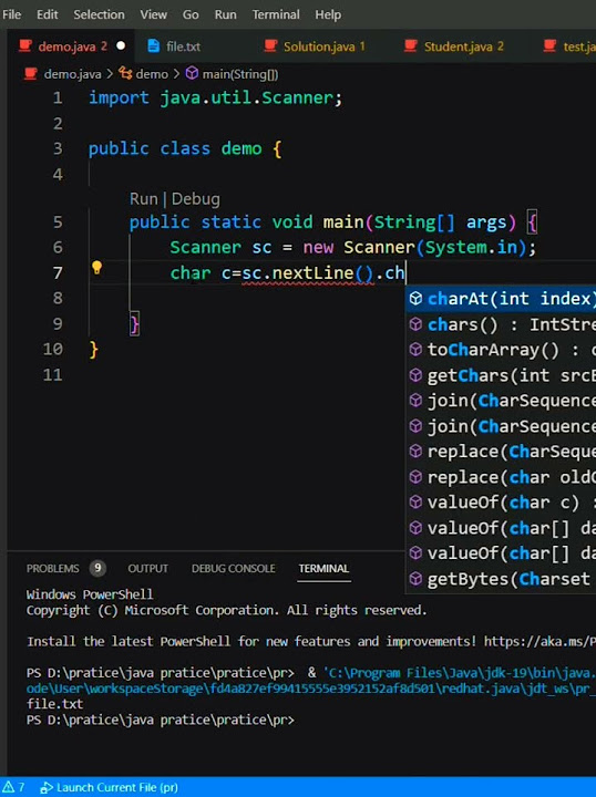 how to take character input in java #java #programming #shortvideo # ...