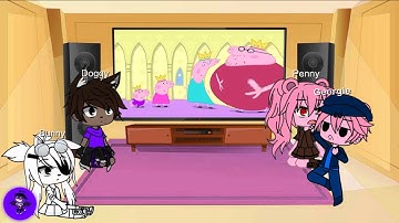Gacha Club| 🐷 Piggy characters react to Piggy Memes - Peppa and Roblox Piggy Funny Animation!