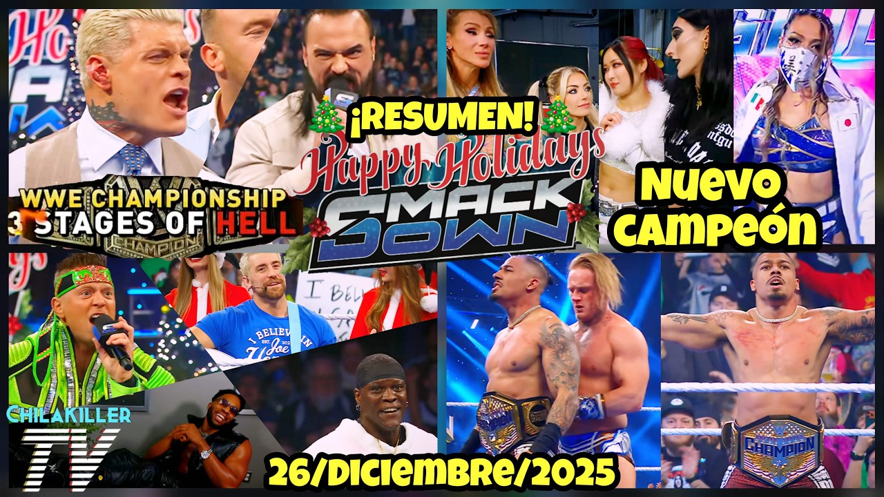 ¡3 STAGES OF HELL! | WWE SmackDown | 26 Diciembre 2025 | RESUMEN Y RESULTADOS