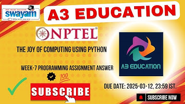 NPTEL The Joy of Computing Using Python Week 7 Programming Assignment Answers Solution| 2025